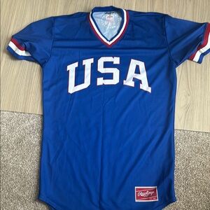 Barstool Sports Rawlings Blue USA Men's Jersey